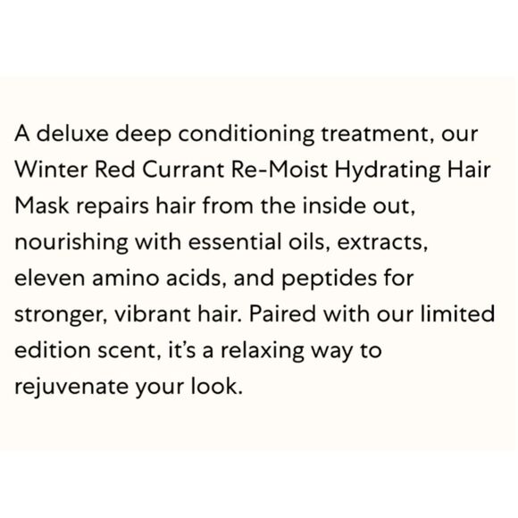 DOUT WEN by Chaz Dean Winter Red Currant Hair Mask - Picture 3 of 9